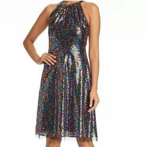 Le Gali Womens Roxanne Mini Dress, Multicolored